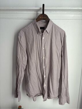 Ermenegildo Zegna Light Lavender Button-Up Dress Shirt